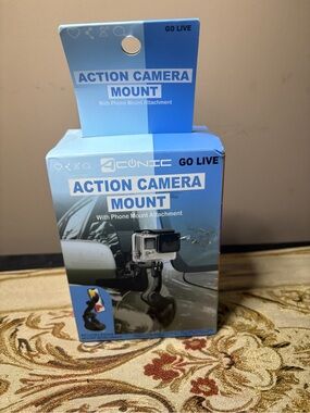 Action Camera Mount - Blue Packaging